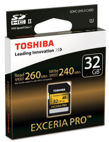 Toshiba Exceria Pro 32GB UHS II SD card review | CdrInfo.com